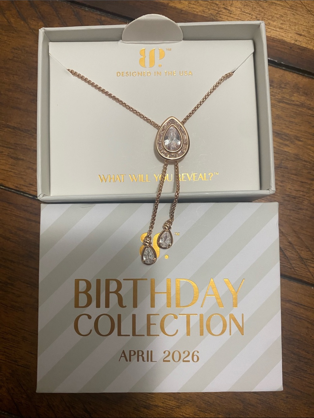 Bomb Party Birthday Collection April 2026 Necklace - Diamond Cubic Zirconia